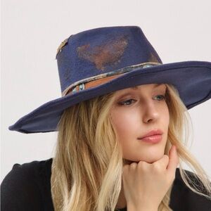 Elegant Navy Women's Hat with Band